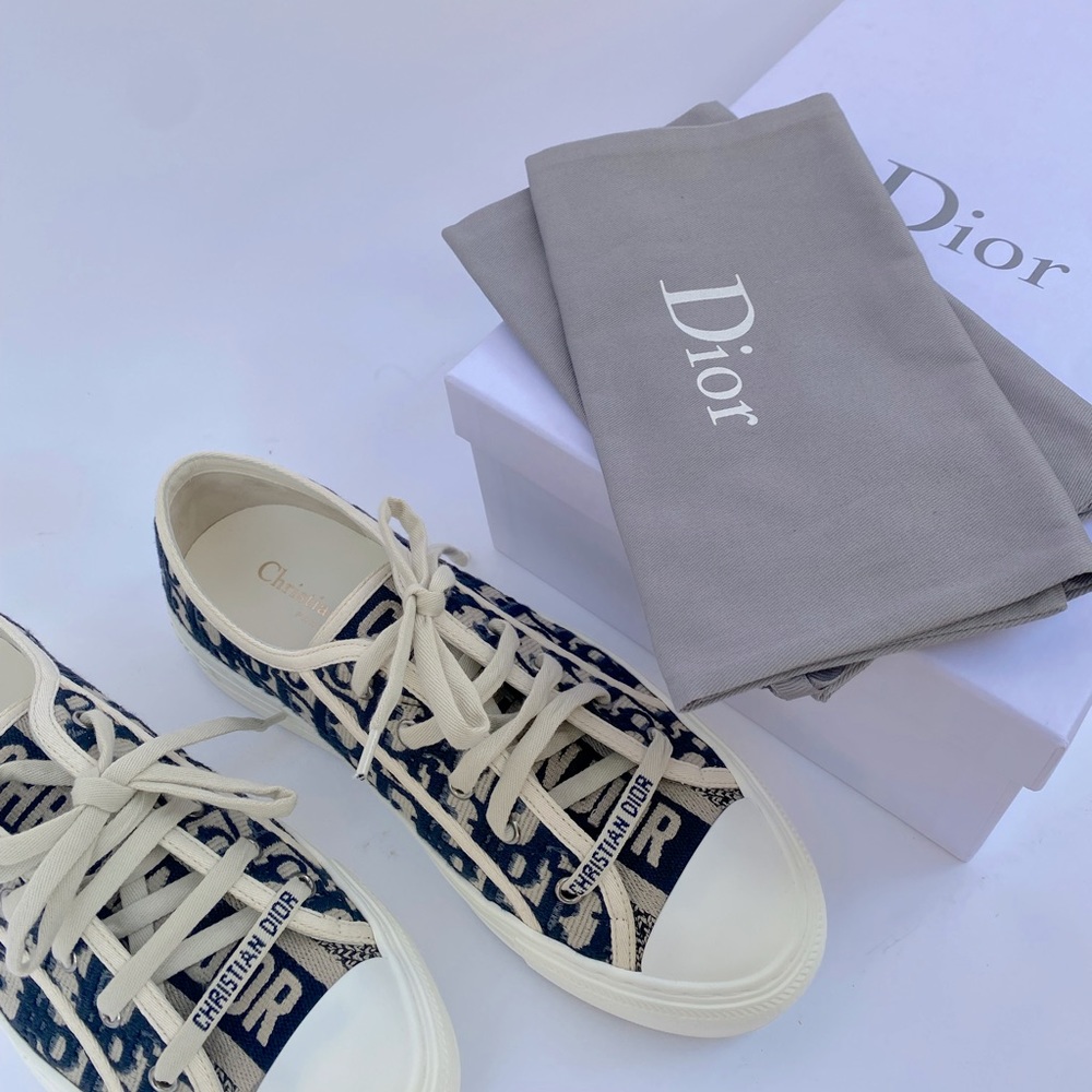 Walk N Dior Sneakers Deep Blue